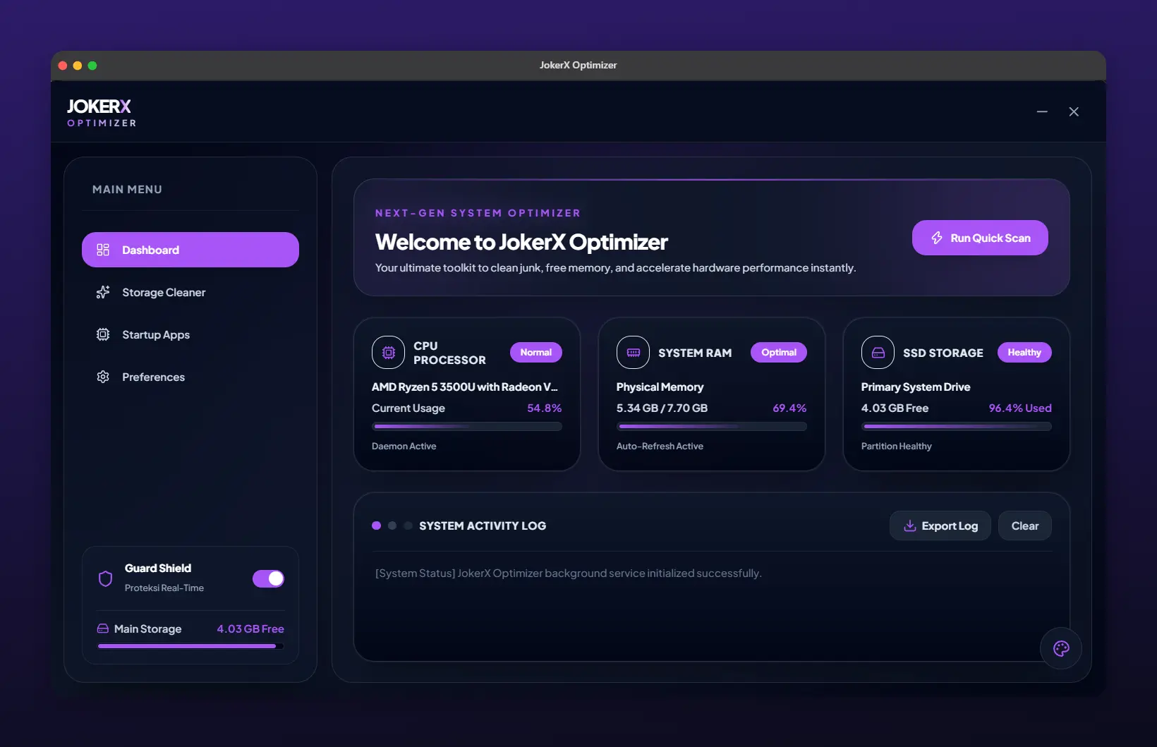 JokerX Optimizer Preview