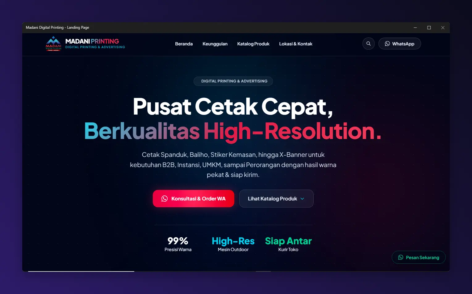Madani Digital Printing Preview