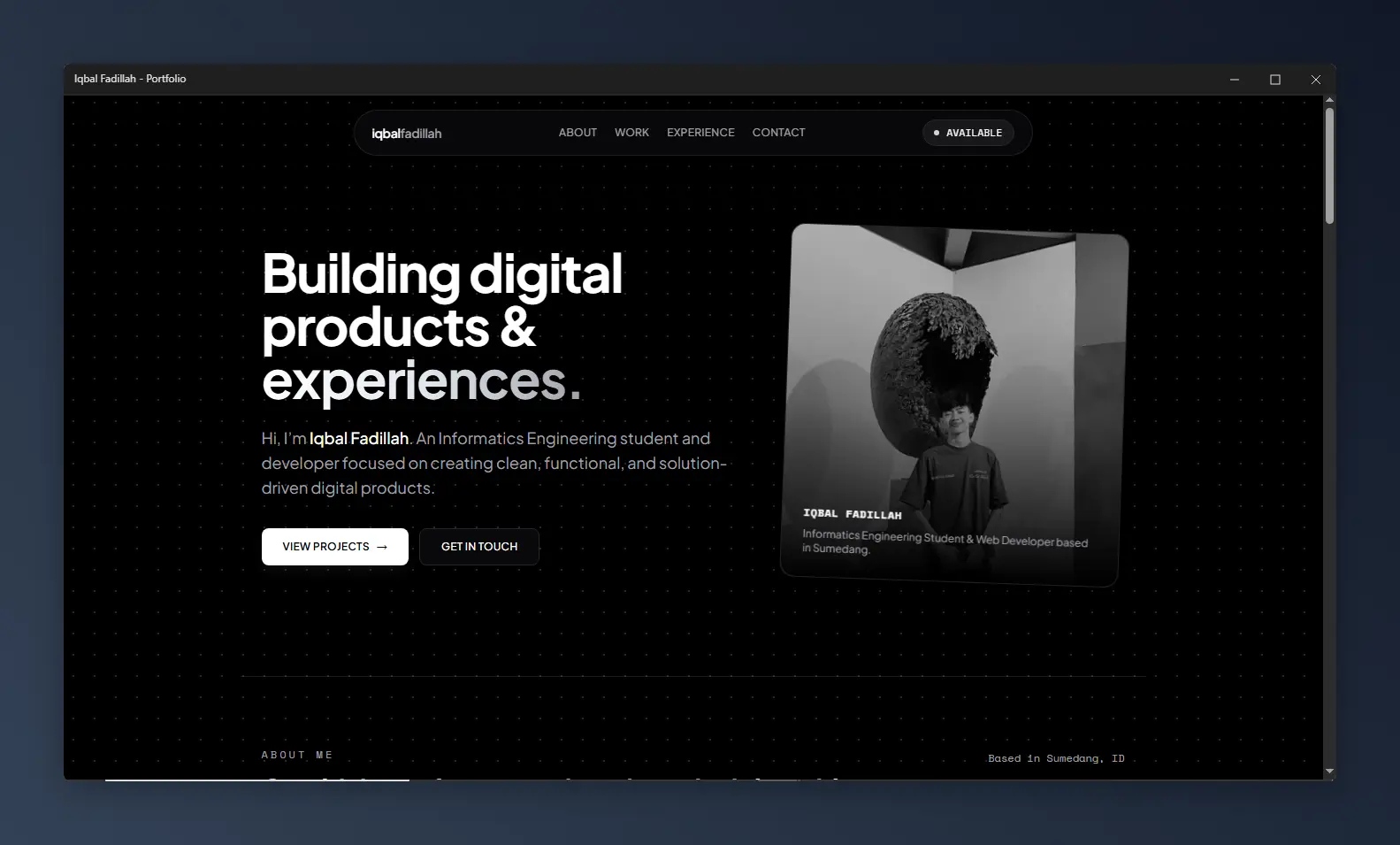 Portfolio Website Preview
